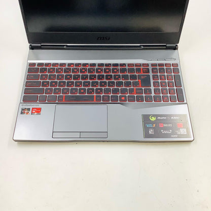 【全額返金保証】【最速発送】MSI Alpha 15 MS-16U6 AMD Ryzen 5 3550H 8GB M.2 SSD 512GB AMD Radeon RX 5300M 99% 動作確認済