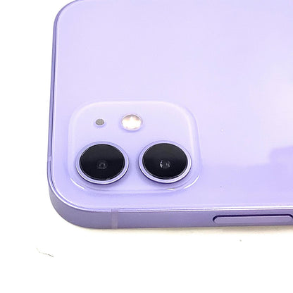 【全額返金保証】【最速発送】Apple iPhone iPhone 12 64GB パープル au SIMフリー 白ロム 動作確認済 88%