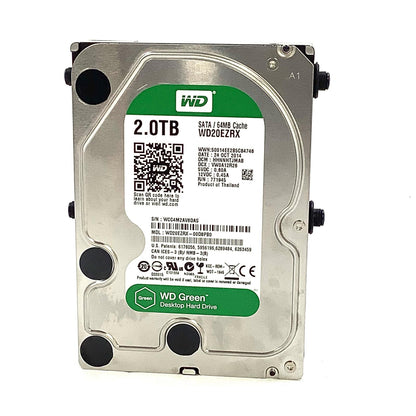 【全額返金保証】【最速発送】WESTERN DIGITAL ストレージ 2TB SATA600 内蔵HDD WD20EZRX/EWN 美品 動作確認済