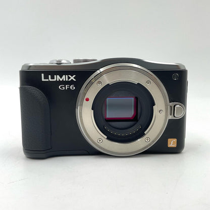 【全額返金保証】【最速発送】Panasonic デジタル一眼 LUMIX DMC-GF6-K ボディ ブラック 美品 動作確認済