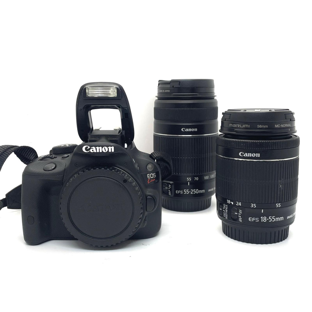 【最速発送】Canon デジタル一眼 EOS Kiss X7 ダブルズームキット【難有】
