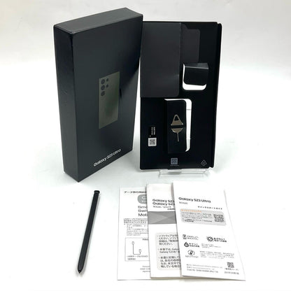【全額返金保証】【最速発送】SAMSUNG Galaxy S23 Ultra 256GB グリーン au SIMフリー SCG20 白ロム 動作確認済