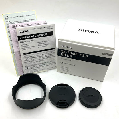 【全額返金保証】【最速発送】SIGMA 28-70mm F2.8 DG DN [ソニーE用] 美品 動作確認済