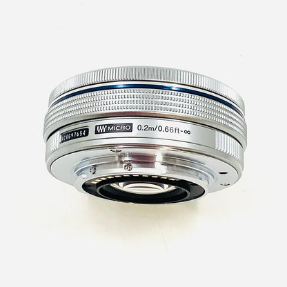 【全額返金保証】【最速発送】OLYMPUS M.ZUIKO DIGITAL 14-42mm f3.5-5.6 シルバー EZ ED MSC 美品 動作確認済