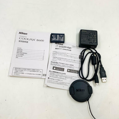 【全額返金保証】【最速発送】Nikon コンパクトデジタルカメラ COOLPIX B600 レッド 美品 動作確認済