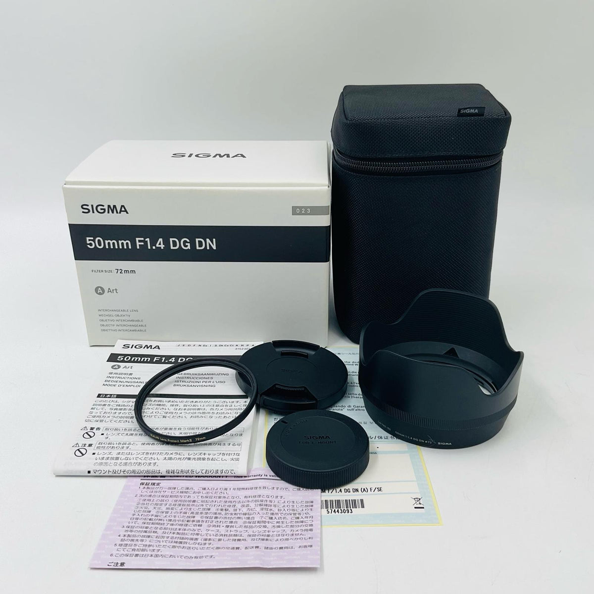 【全額返金保証】【最速発送】SIGMA 50mm F1.4 DG DN 美品 動作確認済