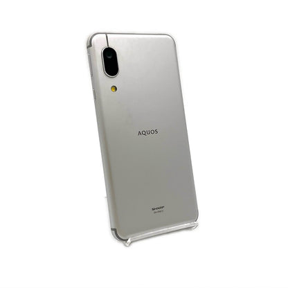 【全額返金保証】【最速発送】SHARP AQUOS sense3 lite 64GB シルバーホワイト 楽天モバイル SIMフリー 白ロム 動作確認済