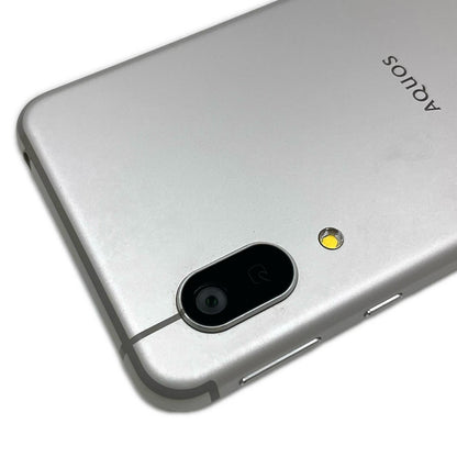 【全額返金保証】【最速発送】SHARP AQUOS sense3 lite 64GB シルバーホワイト 楽天モバイル SIMフリー 白ロム 動作確認済