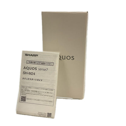【全額返金保証】【最速発送】SHARP AQUOS sense7 128GB ブルー SIMフリー SH-M24 白ロム 動作確認済