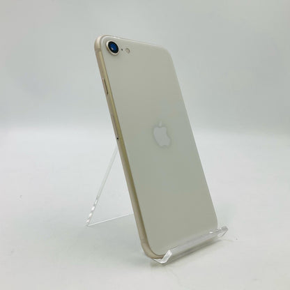 【全額返金保証】【最速発送】Apple iPhone SE（第3世代） 64GB Softbank SIMフリー 白ロム 動作確認済 97%