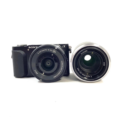 【全額返金保証】【最速発送】Sony デジタル一眼 α NEX-3NY ダブルズームレンズキット ブラック 美品 動作確認済