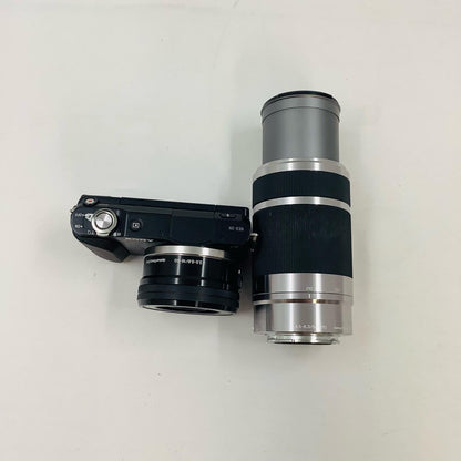 【全額返金保証】【最速発送】Sony デジタル一眼 α NEX-3NY ダブルズームレンズキット ブラック 美品 動作確認済