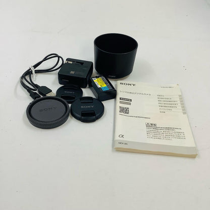 【全額返金保証】【最速発送】Sony デジタル一眼 α NEX-3NY ダブルズームレンズキット ブラック 美品 動作確認済