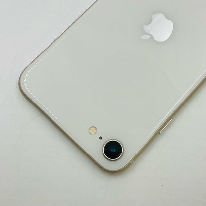【全額返金保証】【最速発送】Apple iPhone SE（第3世代） 64GB スターライト Softbank SIMフリー 白ロム 動作確認済 92%