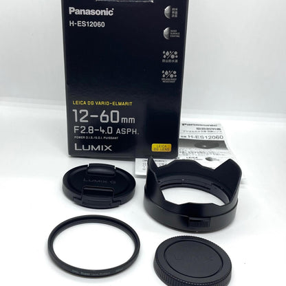 【全額返金保証】【最速発送】Panasonic LEICA DG VARIO-ELMARIT 12-60mm/F2.8-4.0 ASPH./POWER O.I.S. H-ES12060 美品 動作確認済