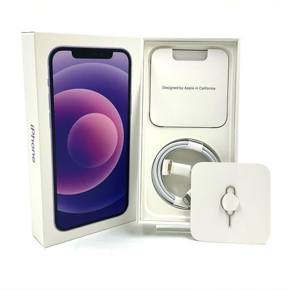 【全額返金保証】【最速発送】Apple iPhone iPhone 12 128GB パープル SIMフリー 白ロム 美品 動作確認済 78%