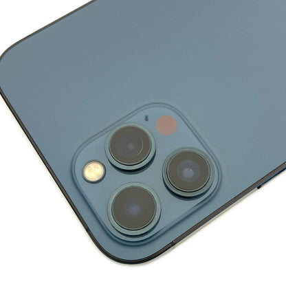 【全額返金保証】【最速発送】Apple iPhone iPhone Pro Max 12 128GB パシフィックブルー docomo SIMフリー 白ロム 動作確認済 83%