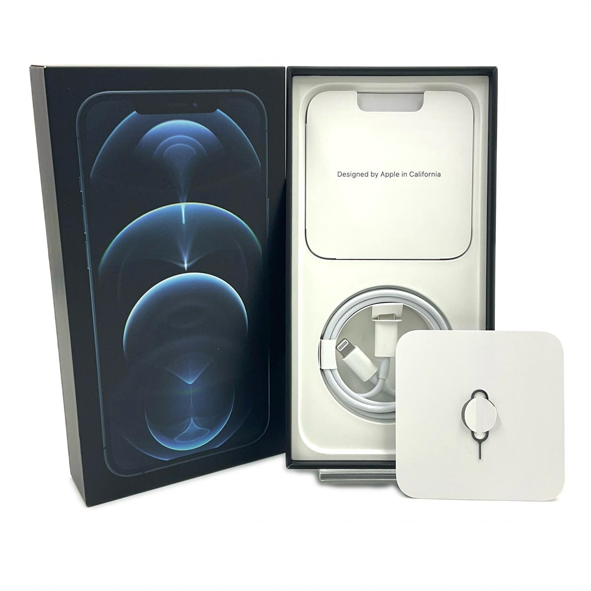 【全額返金保証】【最速発送】Apple iPhone iPhone Pro Max 12 128GB パシフィックブルー docomo SIMフリー 白ロム 動作確認済 83%