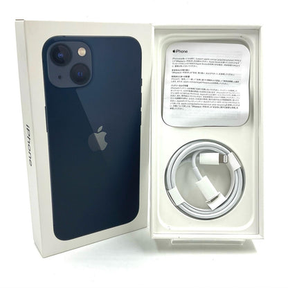 【最速発送】Apple iPhone iPhone 13 128GB ミッドナイト Softbank SIMフリー 白ロム【難有】 65%