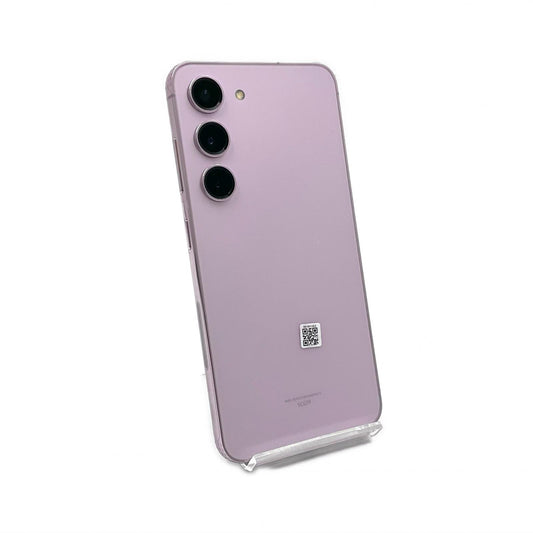 【全額返金保証】【最速発送】 Galaxy S23 256GB パープル系 SIMフリー SCG19 白ロム 新品未開封 即納OK