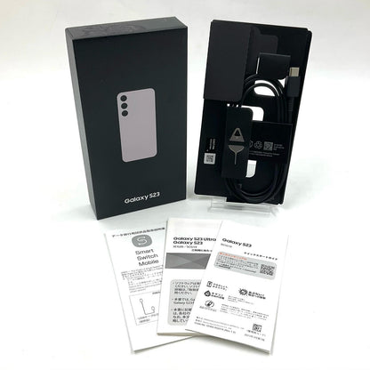 【全額返金保証】【最速発送】 Galaxy S23 256GB パープル系 SIMフリー SCG19 白ロム 新品未開封 即納OK