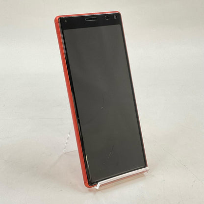 【全額返金保証】【最速発送】Sony Xperia 8 64GB オレンジ au SIMフリー SOV42 白ロム 美品 動作確認済