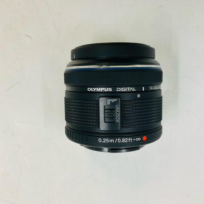 【全額返金保証】【最速発送】OLYMPUS M.ZUIKO DIGITAL 14-42mm F3.5-5.6 II R [ブラック] 美品 動作確認済
