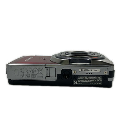【全額返金保証】【最速発送】OLYMPUS コンパクトデジタルカメラ μ7020 レッド 美品 動作確認済