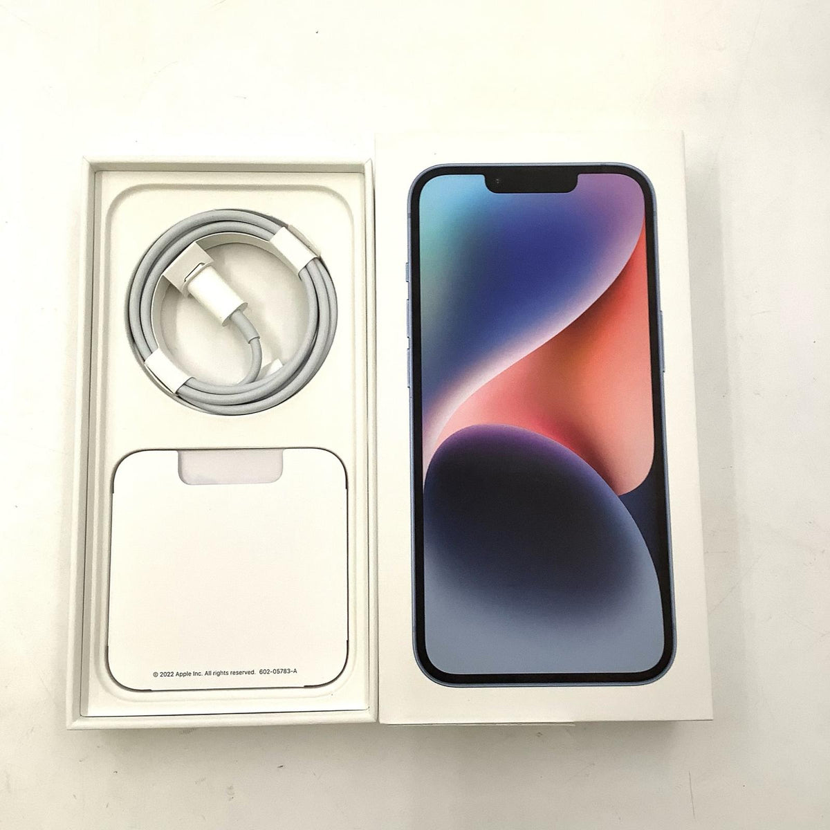【全額返金保証】【最速発送】Apple iPhone iPhone 14 128GB ブルー au SIMフリー 白ロム 動作確認済 82%