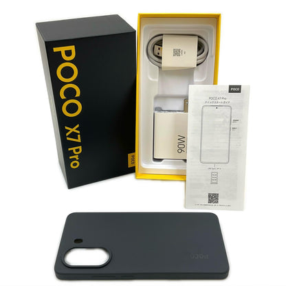 【全額返金保証】【最速発送】Xiaomi POCO X7 Pro 256GB ブラック SIMフリー 2412DPC0AG 白ロム 美品 動作確認済