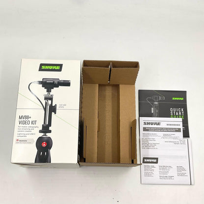 【全額返金保証】【最速発送】SHURE MV88+ ビデオキット　ステレオコンデンサーマイクロホン 美品 動作確認済