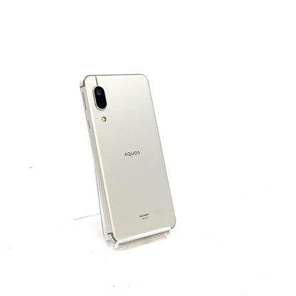 【全額返金保証】【最速発送】SHARP AQUOS sense3 basic 32GB シルバー au SHV48 白ロム 美品 動作確認済