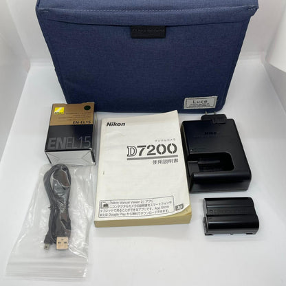 【全額返金保証】【最速発送】Nikon デジタル一眼 D7200 ボディ ブラック 美品 動作確認済