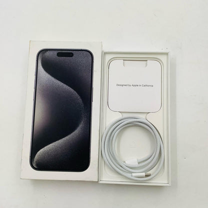 【全額返金保証】【最速発送】Apple iPhone iPhone 15 Pro 128GB ブラックチタニウム SIMフリー 白ロム 美品 動作確認済 84%