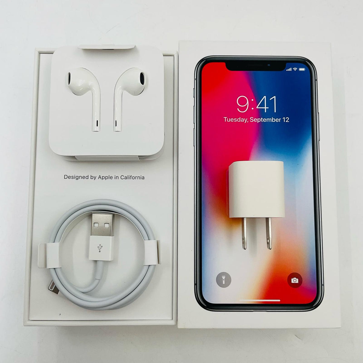 【最速発送】Apple iPhone iPhone X 256GB スペースグレイ docomo 白ロム【難有】 100%