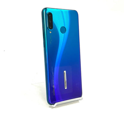 【全額返金保証】【最速発送】Huawei P 30 lite 64GB ピーコックブルー Softbank MAR-LX2J 白ロム 動作確認済