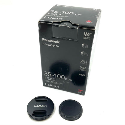 【全額返金保証】【最速発送】Panasonic LUMIX G X VARIO 35-100mm/F2.8 II/POWER O.I.S. H-HSA35100 美品 動作確認済