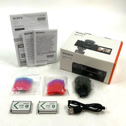 【全額返金保証】【最速発送】Sony コンパクトデジタルカメラ VLOGCAM ZV-1 美品 動作確認済