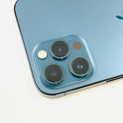 【全額返金保証】【最速発送】Apple iPhone iPhone Pro Max 12 128GB パシフィックブルー 楽天モバイル SIMフリー 白ロム 美品 動作確認済 85%