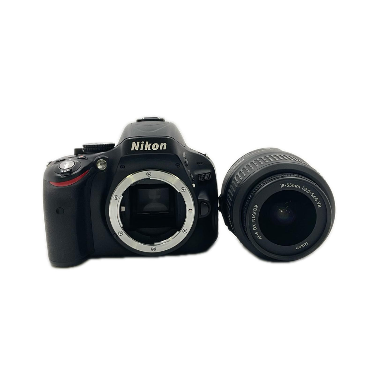 【全額返金保証】【最速発送】Nikon デジタル一眼 ニコン D5100 18-55 VR レンズキット ブラック 美品 動作確認済
