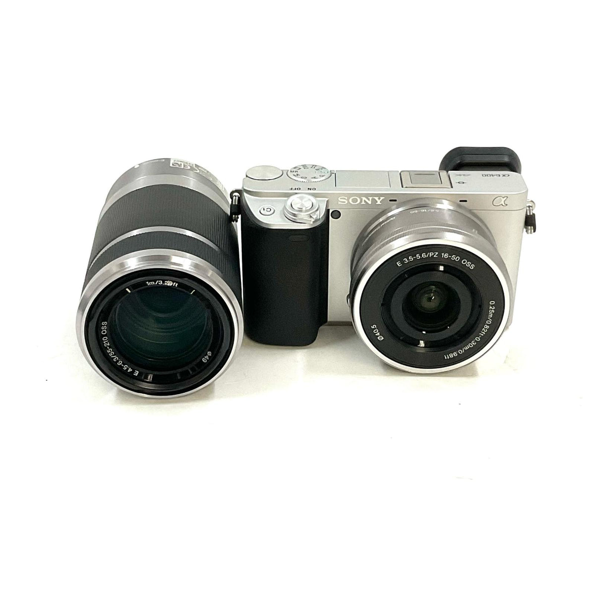 【全額返金保証】【最速発送】Sony デジタル一眼 α6400 ILCE-6400 ダブルズームレンズキット シルバー 美品 動作確認済