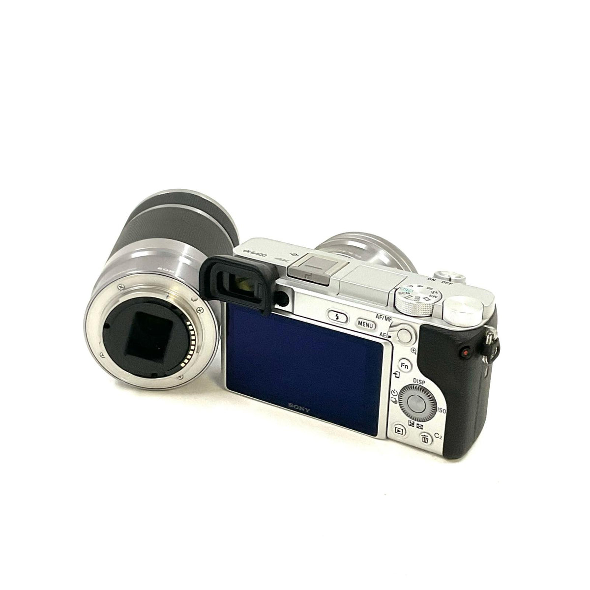 【全額返金保証】【最速発送】Sony デジタル一眼 α6400 ILCE-6400 ダブルズームレンズキット シルバー 美品 動作確認済