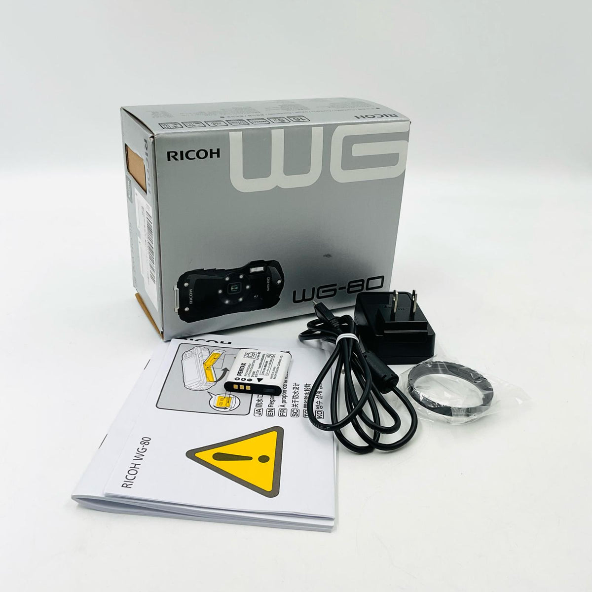 【全額返金保証】【最速発送】RICOH コンパクトデジタルカメラ WG-80 美品 動作確認済