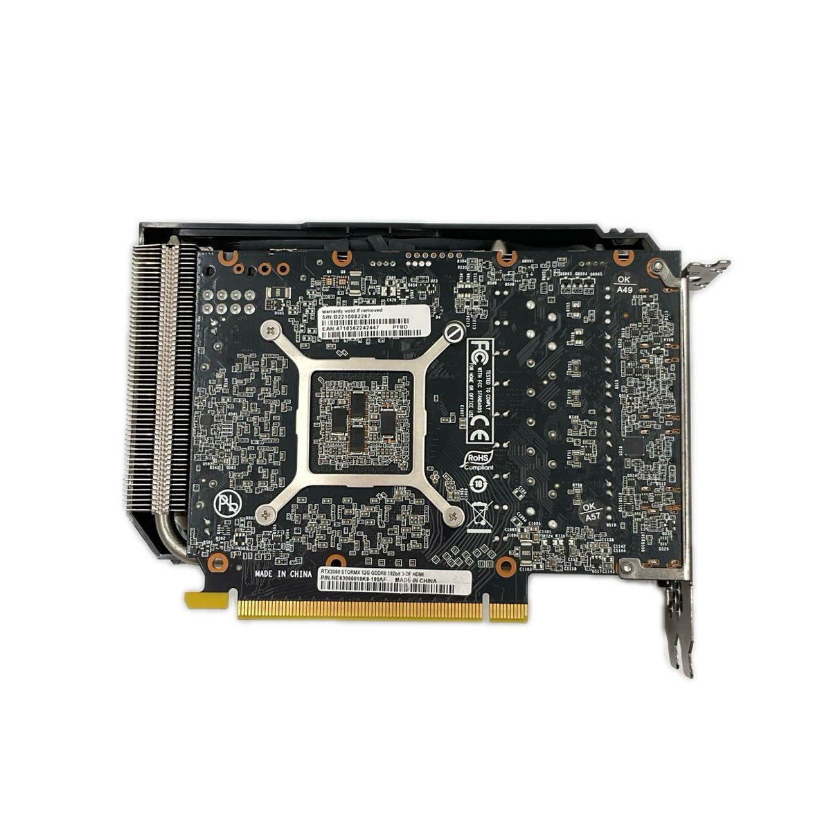 【全額返金保証】【最速発送】Palit Microsystems グラフィックボード GeForce RTX 3060 StormX 12GB LHR版 NE63060019K9-190AF 美品 動作確認済