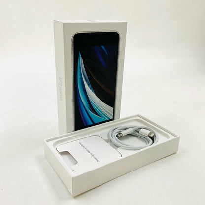 【全額返金保証】【最速発送】Apple iPhone iPhone SE（第2世代） 64GB ホワイト au SIMフリー 白ロム 動作確認済 77%