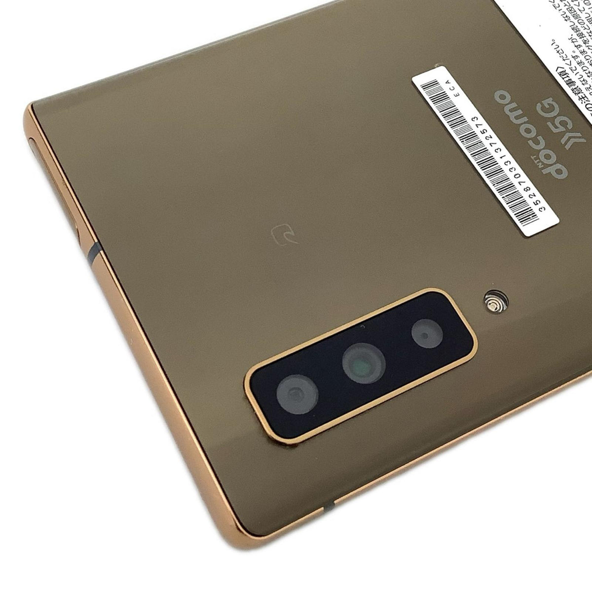 【全額返金保証】【最速発送】FNCT arrows NX9 128GB ゴールド docomo SIMフリー F-52A 白ロム 動作確認済
