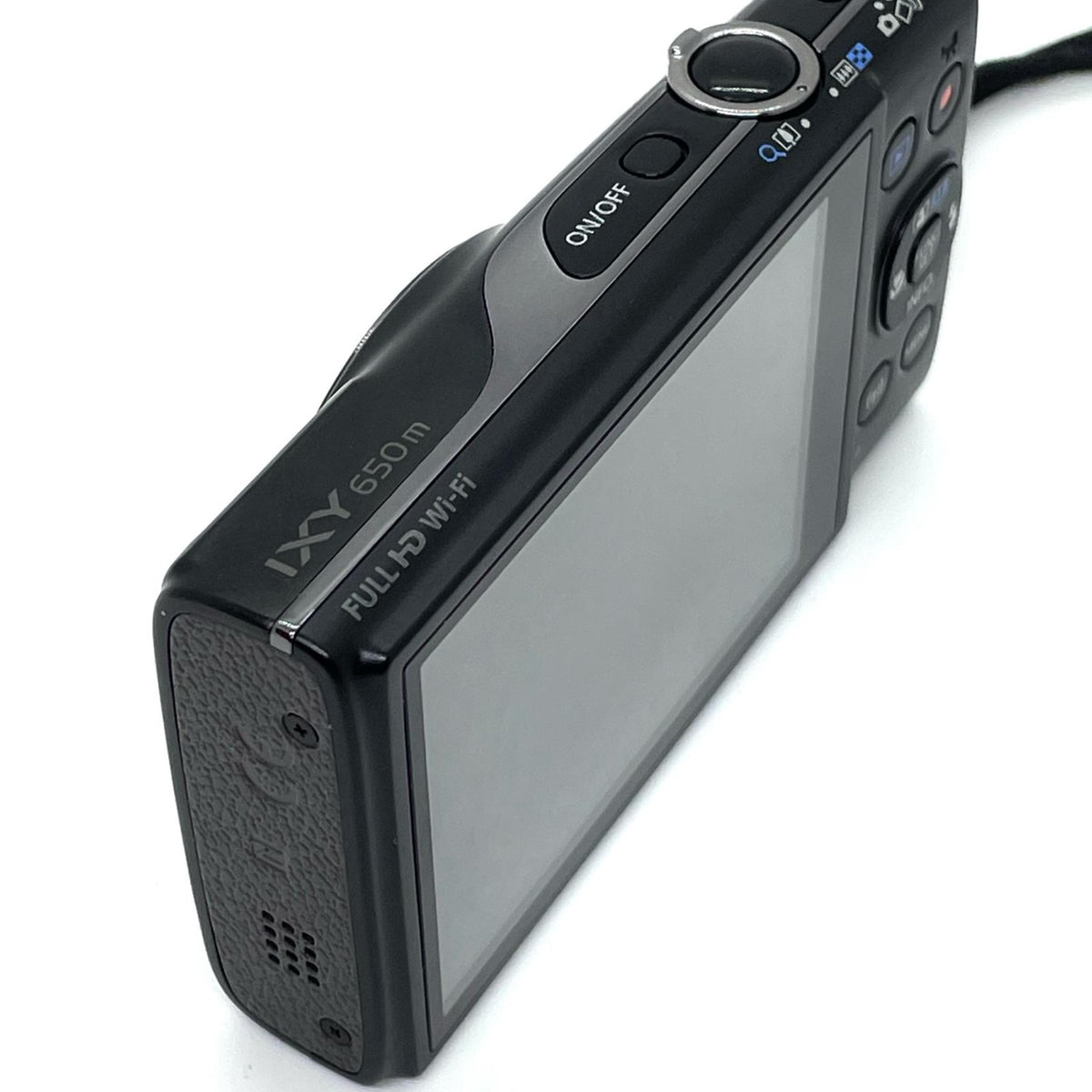 【全額返金保証】【最速発送】 コンパクトデジタルカメラ IXY 650 m ブラック 美品 動作確認済