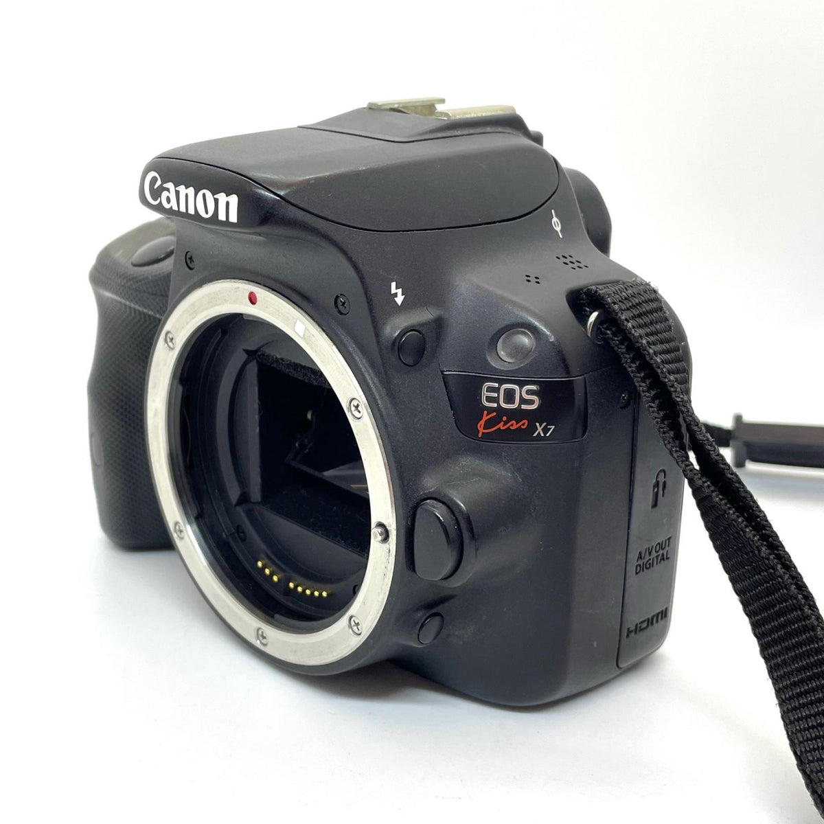【全額返金保証】【最速発送】 デジタル一眼 EOS Kiss X7 EF-S18-55 IS STM レンズキット 動作確認済