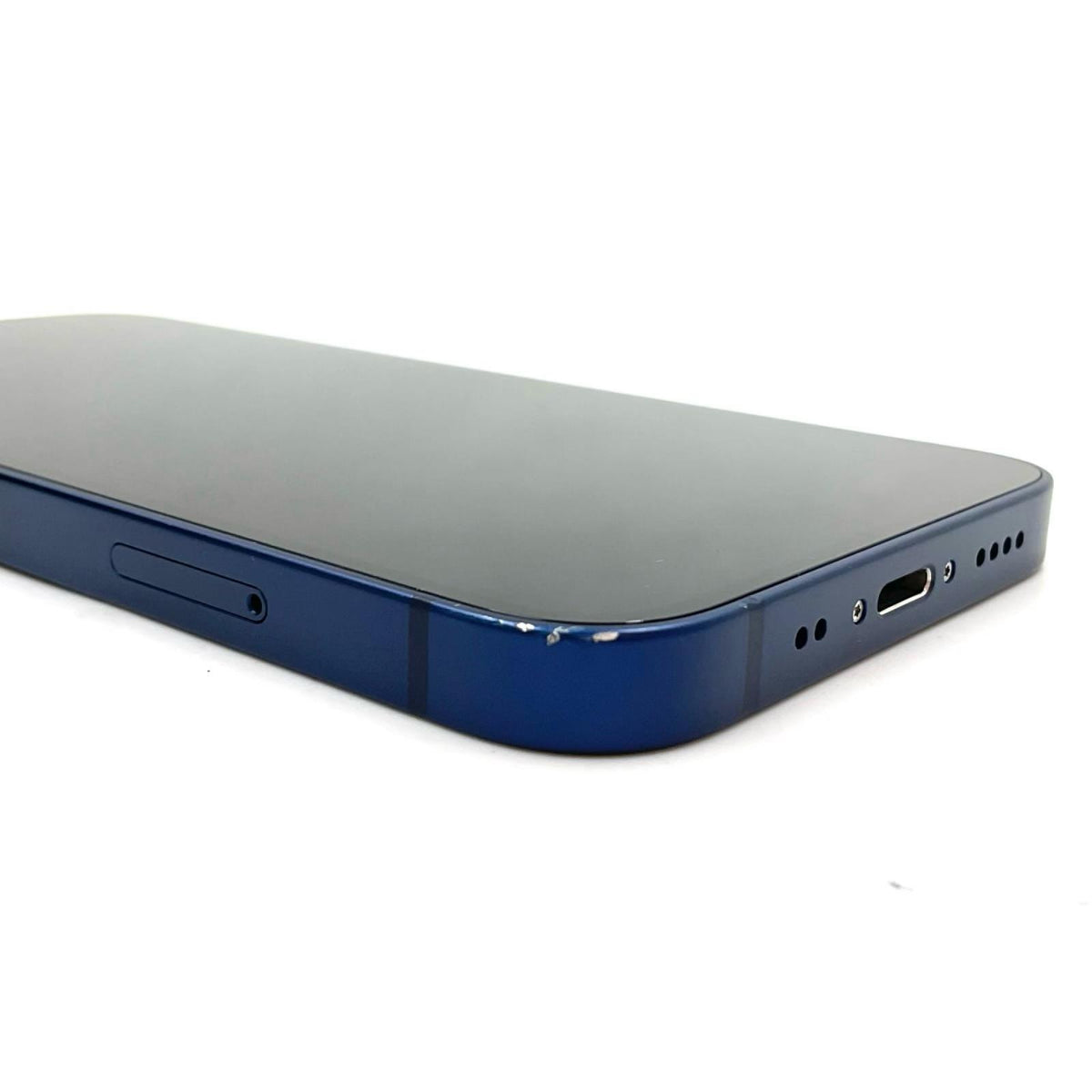 【最速発送】Apple iPhone iPhone 12 mini 128GB ブルー docomo SIMフリー 白ロム【難有】 83%