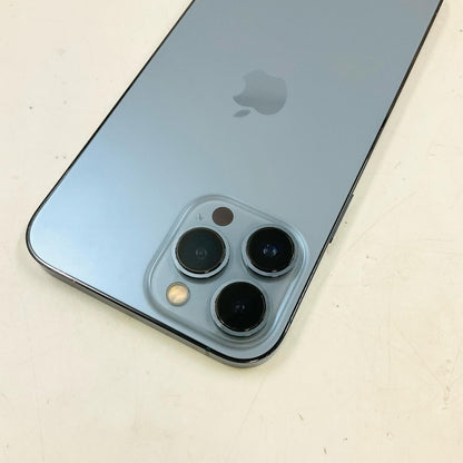 【全額返金保証】【最速発送】Apple iPhone iPhone 13 Pro Max 256GB シエラブルー au SIMフリー 白ロム 動作確認済 76%